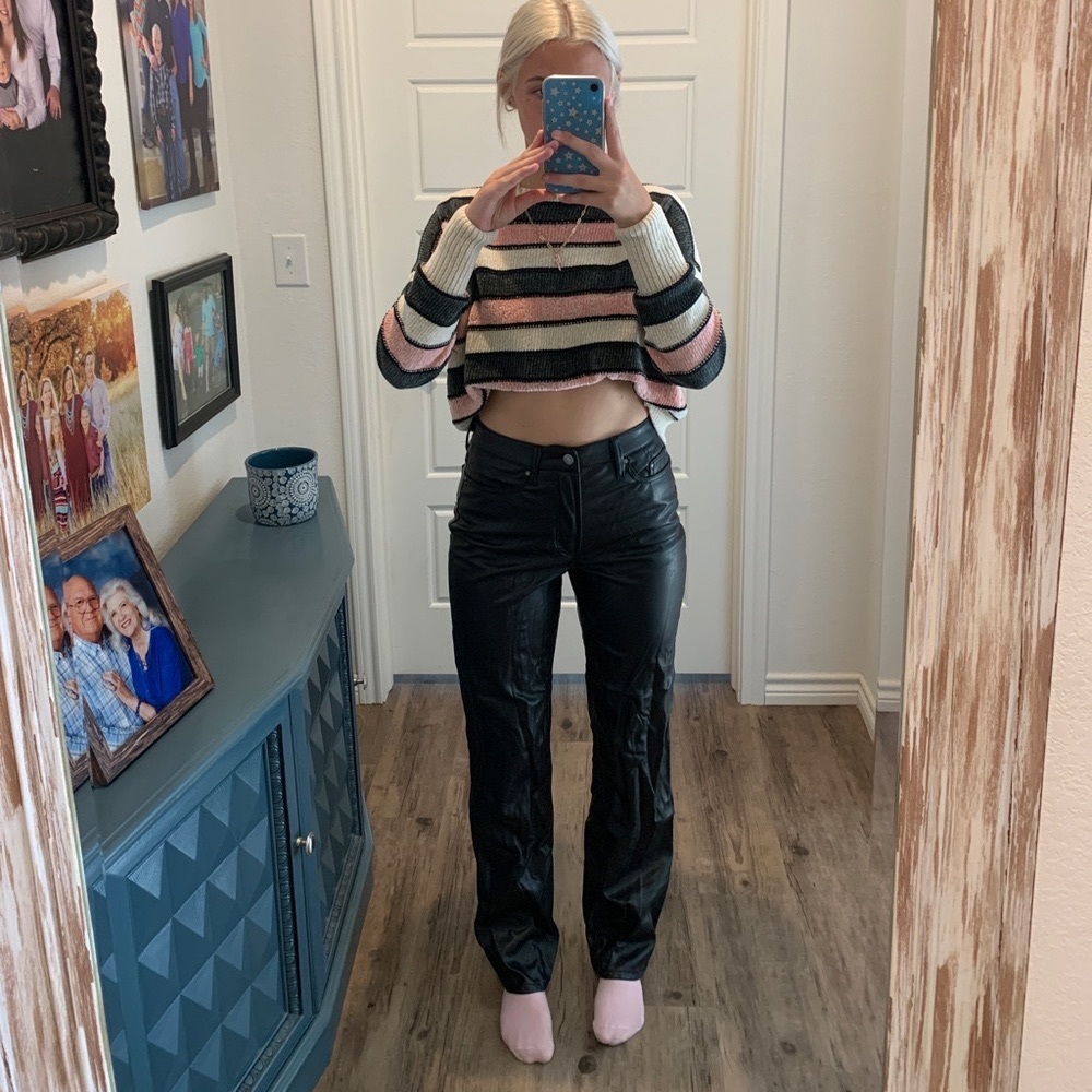 Black Pleather Pants